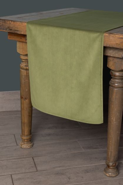 Specialty Velvet Loden table runner
